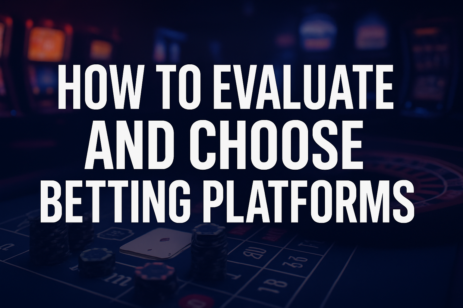 How to Evaluate and Choose Betting Platforms - featured image